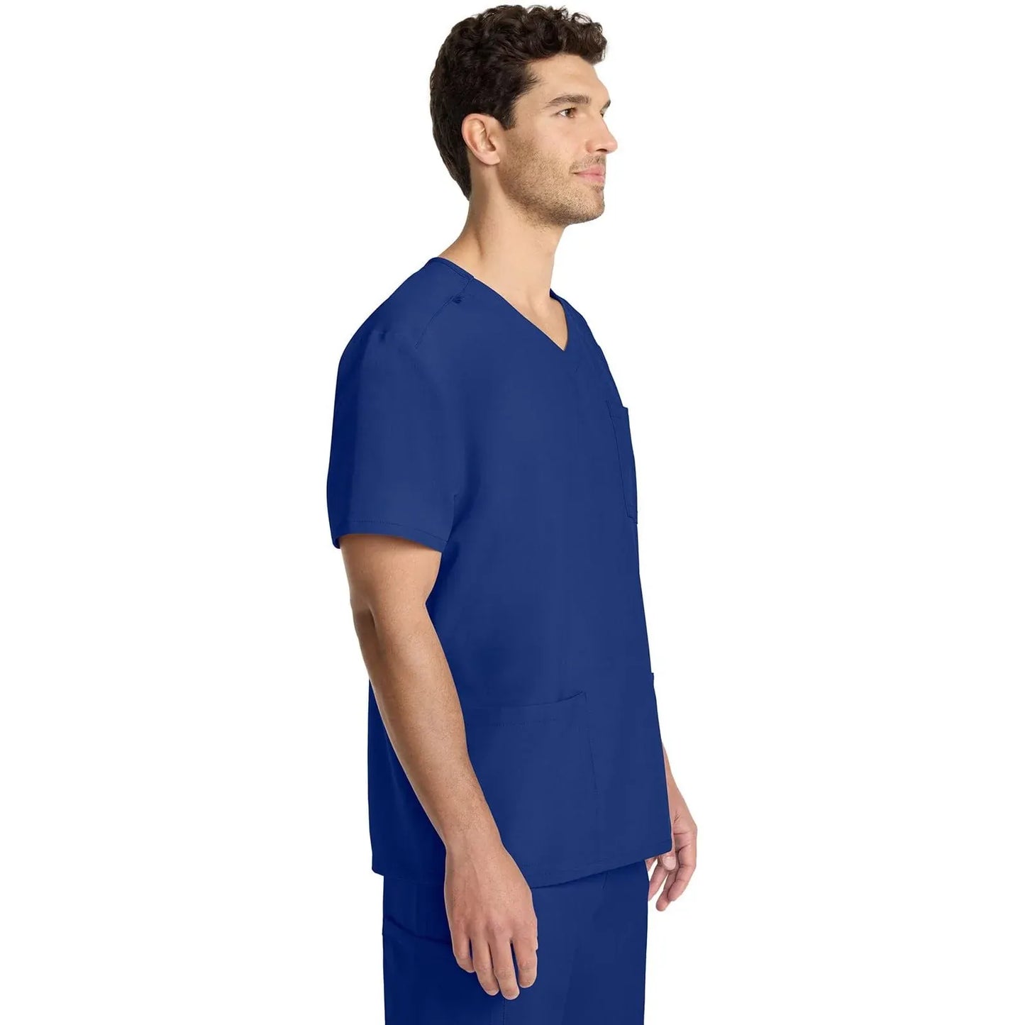 Cherokee Originals Ultra Scrubs CK783A Mens Tuck-in V-Neck Top Galaxy Blue