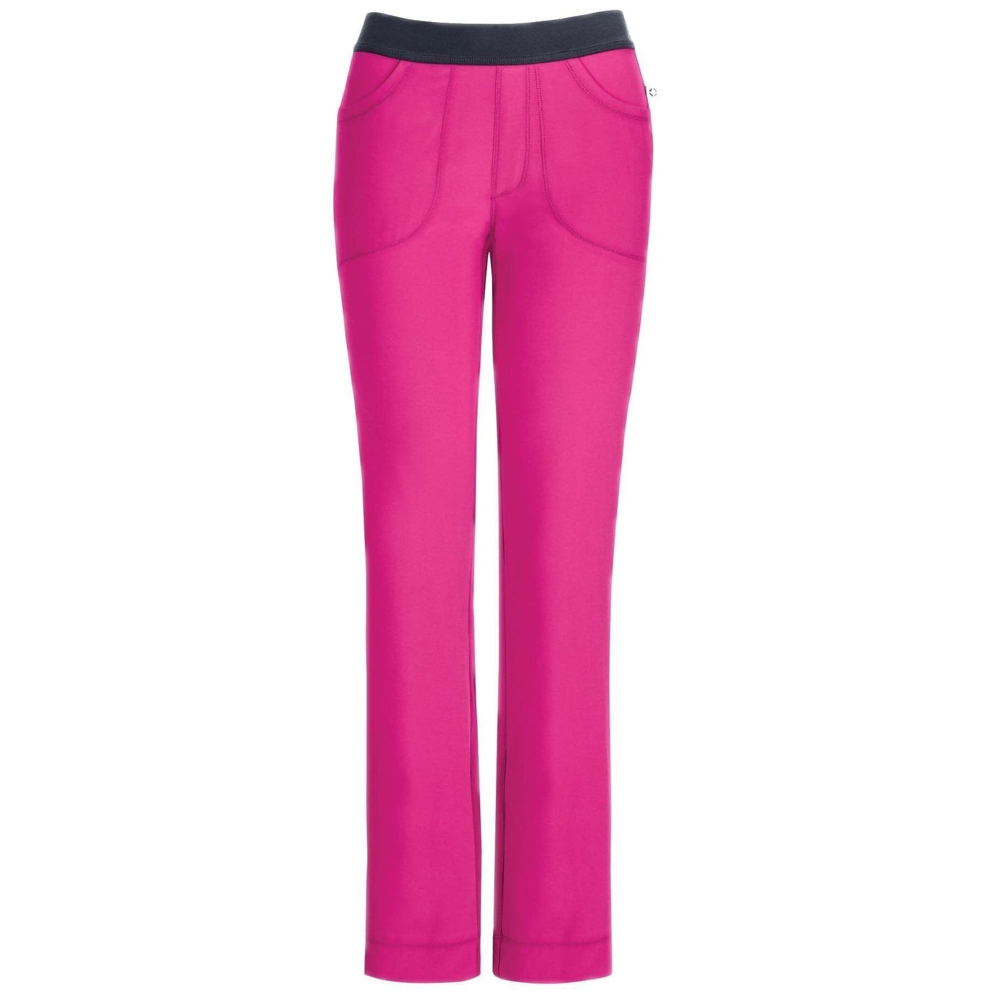 Cherokee Scrubs Pants Infinity Low Rise Slim Pull-On Pant Carmine Pink