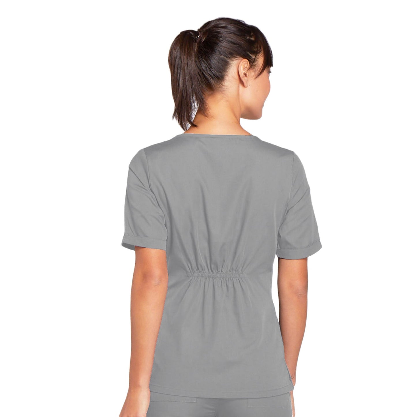 Cherokee Top XXS Cherokee Scrubs Workwear 4746 Top Modern Classic Grey