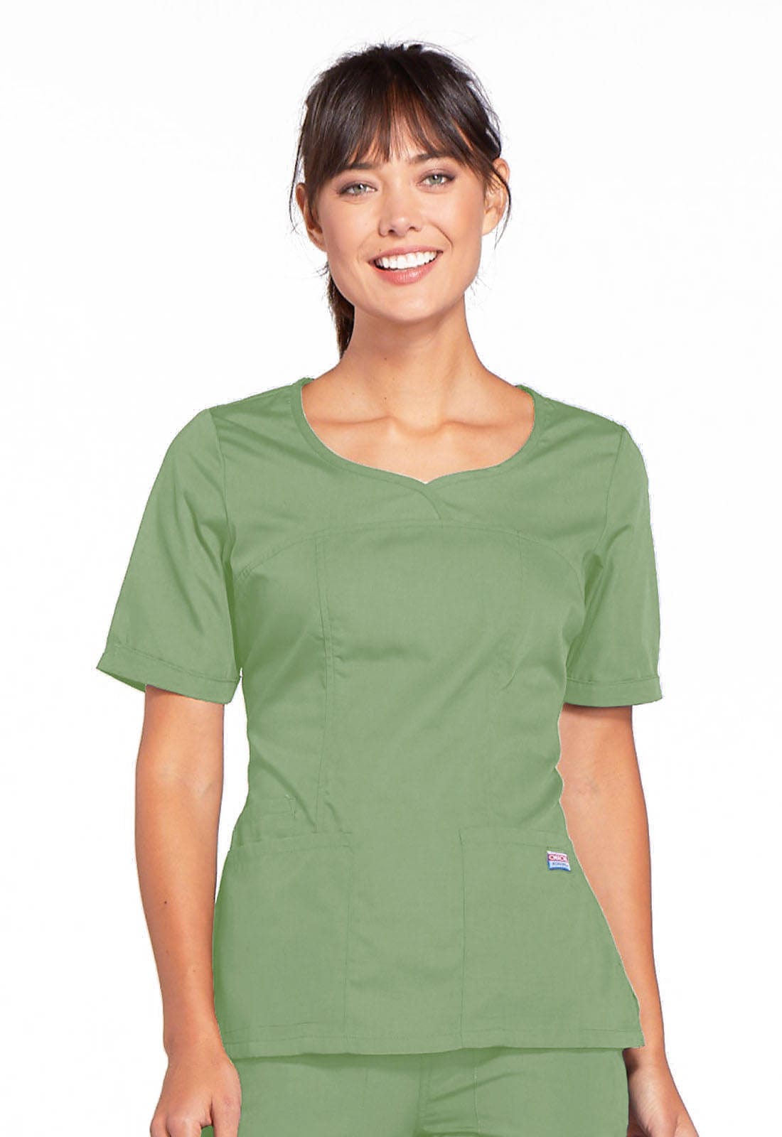 Cherokee Top XXS Cherokee Scrubs Workwear 4746 Top Modern Classic Sage Green