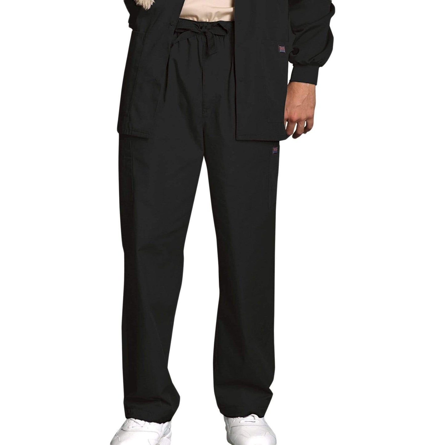 Cherokee Scrubs Pants 2XL / Tall Leg Cherokee Workwear 4000 Scrubs Pants Men's Drawstring Cargo Black