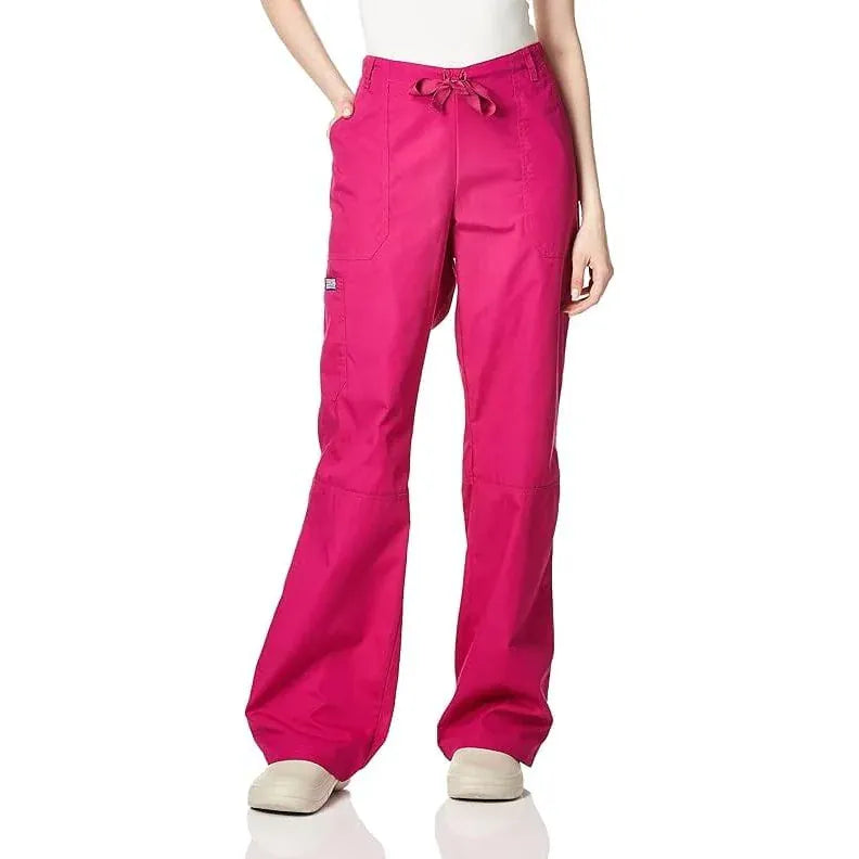 Cherokee Workwear 4020 Scrubs Pants Women's Low Rise Drawstring Cargo Azalea