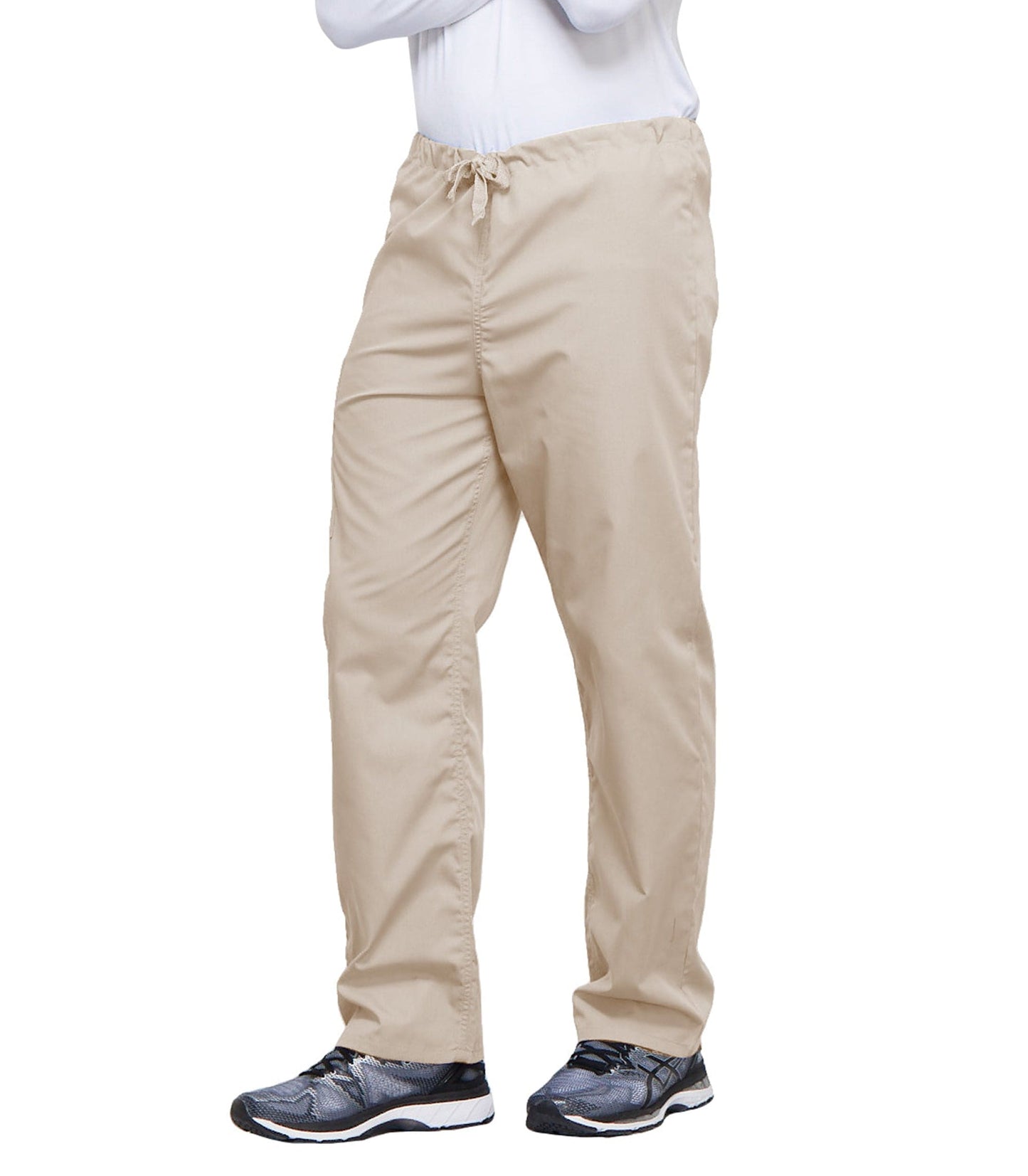 Cherokee Workwear 4100 Scrubs Pants Unisex Drawstring Cargo Khaki