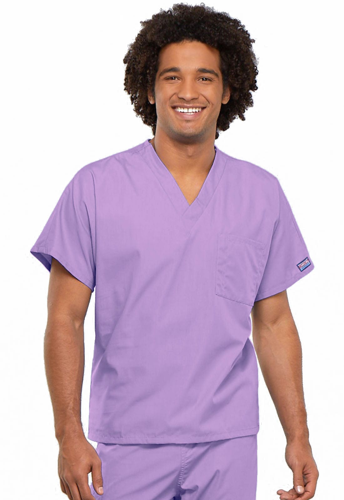 Cherokee Scrubs Top 5XL Cherokee Workwear 4777 Scrubs Top Unisex V-Neck Tunic Orchid