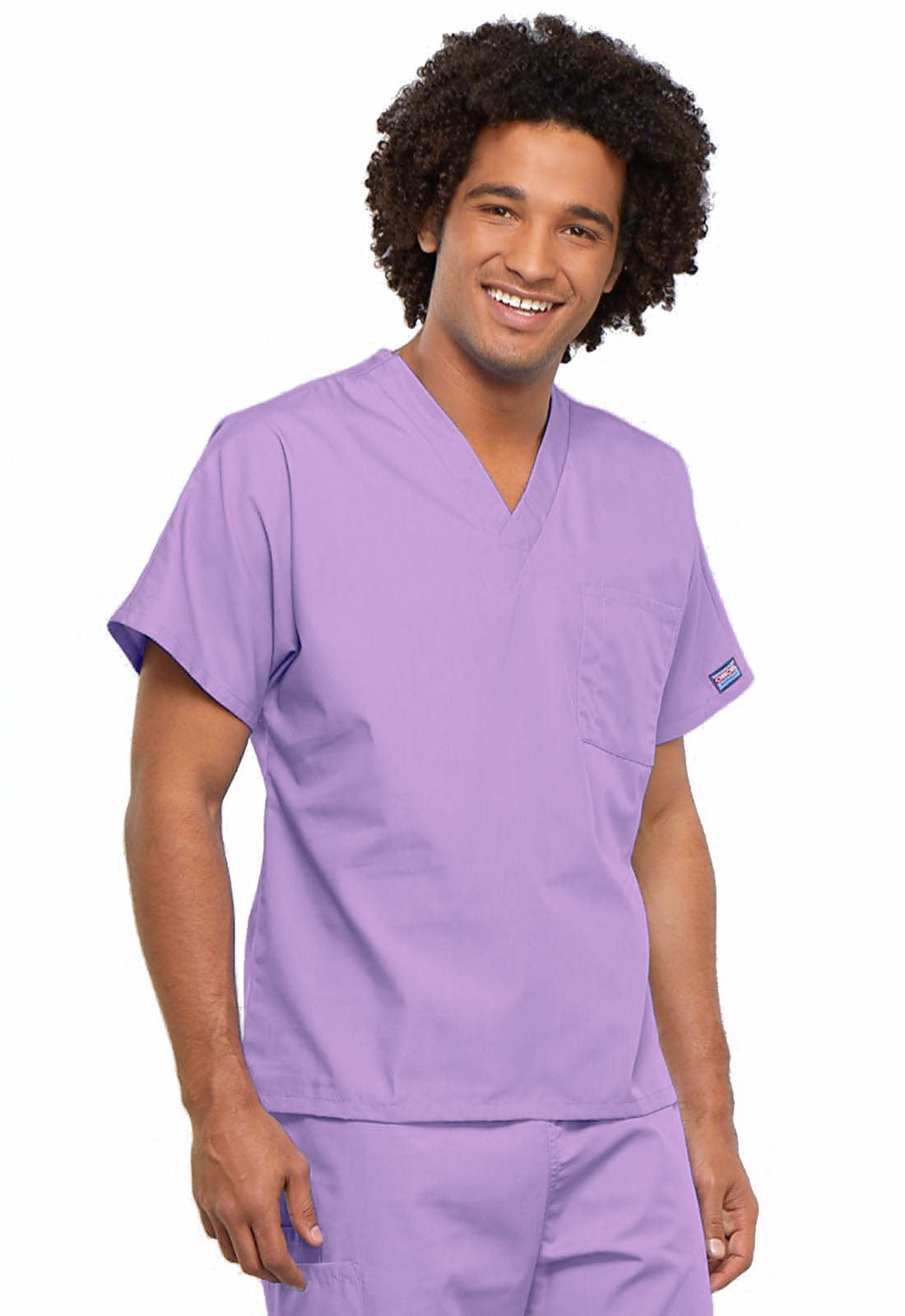Cherokee Scrubs Top 5XL Cherokee Workwear 4777 Scrubs Top Unisex V-Neck Tunic Orchid