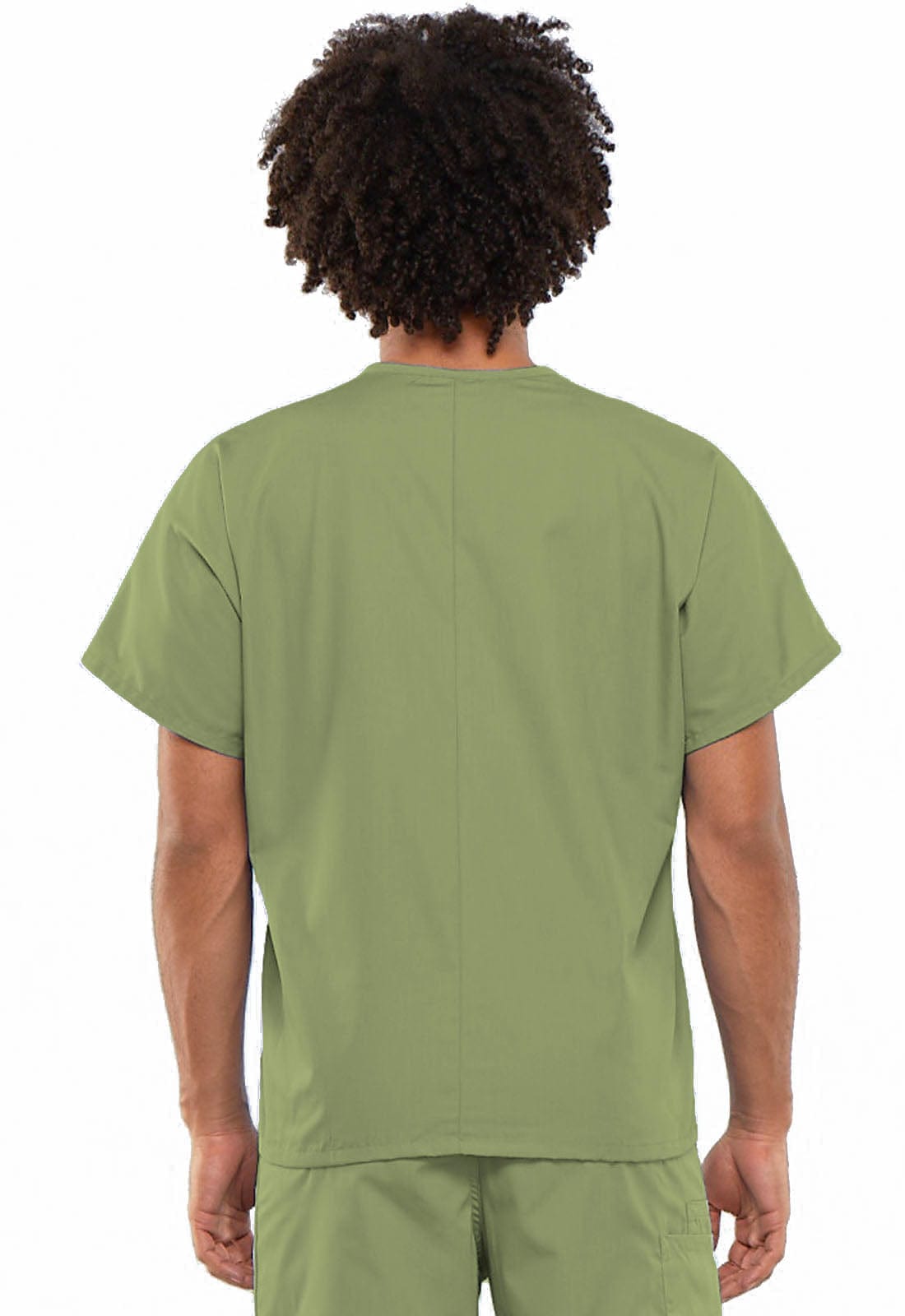 Cherokee Scrubs Top M Cherokee Workwear 4777 Scrubs Top Unisex V-Neck Tunic Sage Green