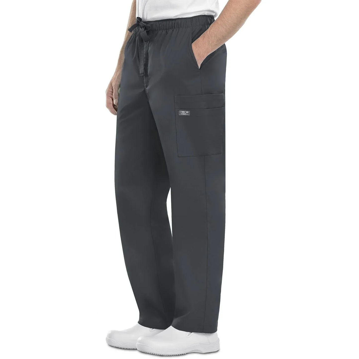 Cherokee Scrubs Pants XS Cherokee Workwear Core Stretch 4243 Scrubs Pants Men's Pewter