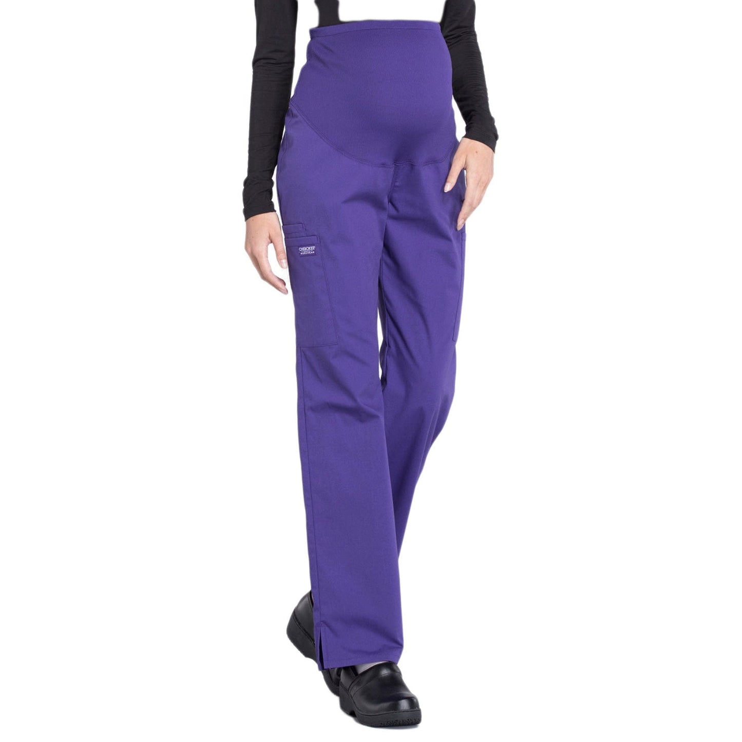 Cherokee Scrubs Pants Cherokee Workwear Professionals Maternity WW220 Scrubs Pant Women Grape