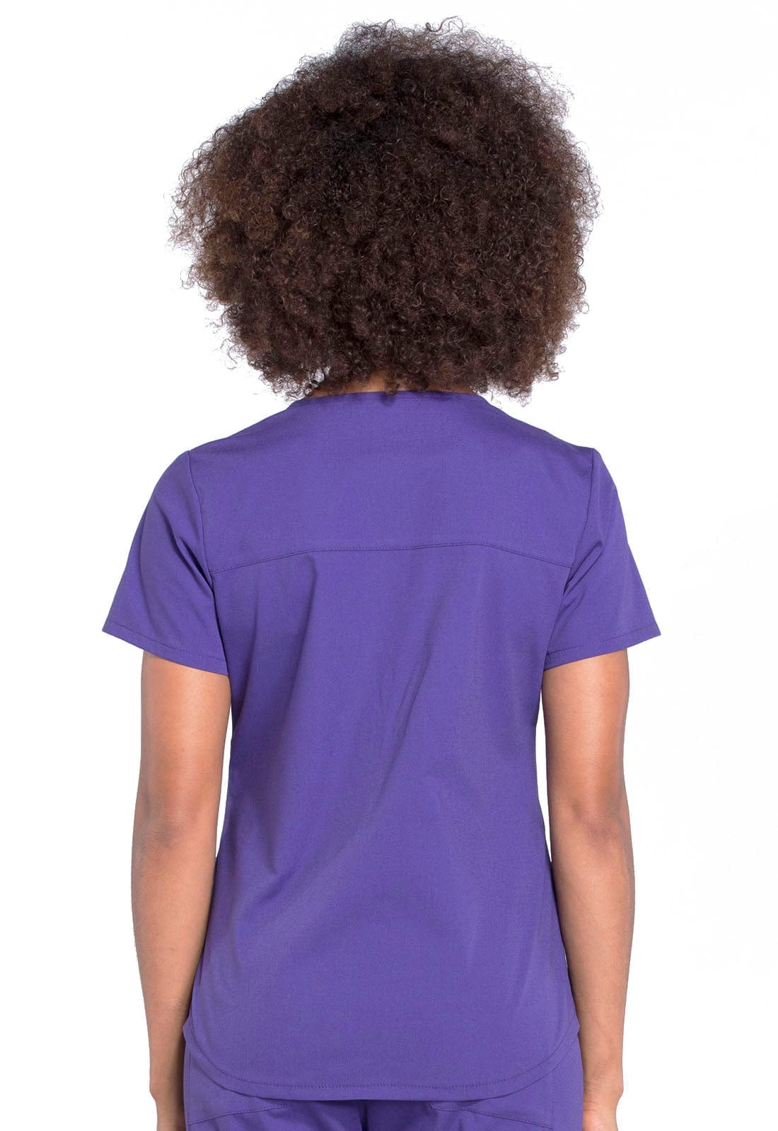 Cherokee Scrubs Top XS Cherokee Workwear Professionals WW665 Scrubs Top Womens V-Neck Grape