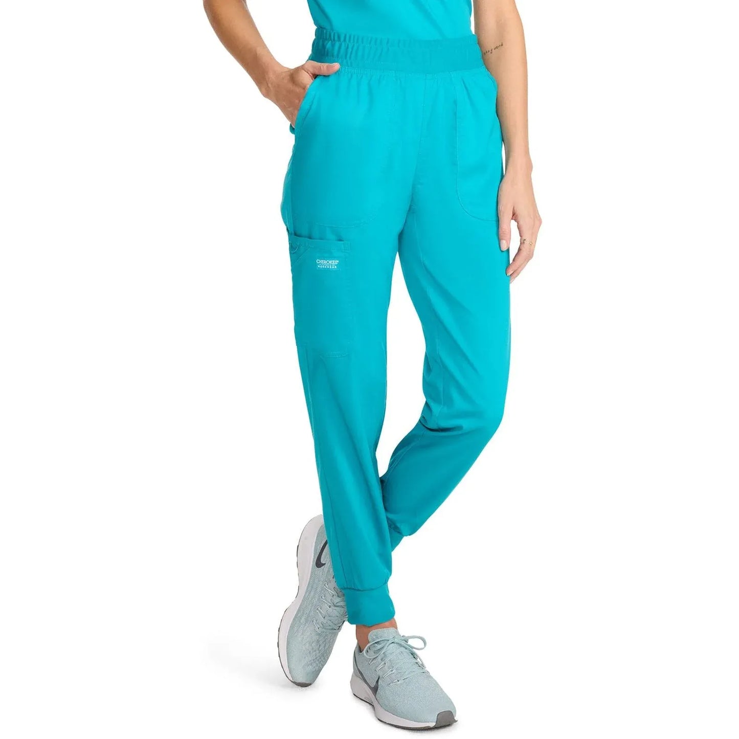 Cherokee WW115 Revolution Jogger Scrubs Pant Teal Blue