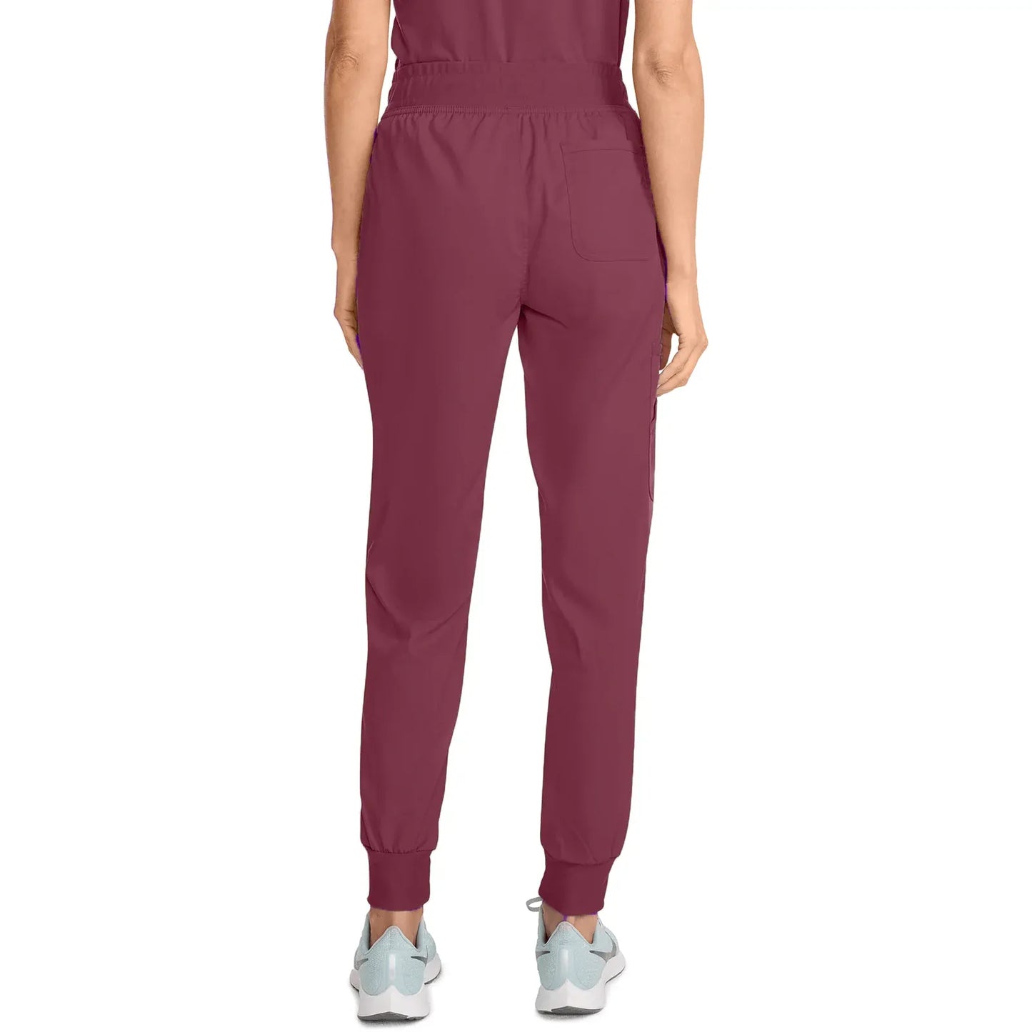 Cherokee WW115 Revolution Jogger Scrubs Pant Wine