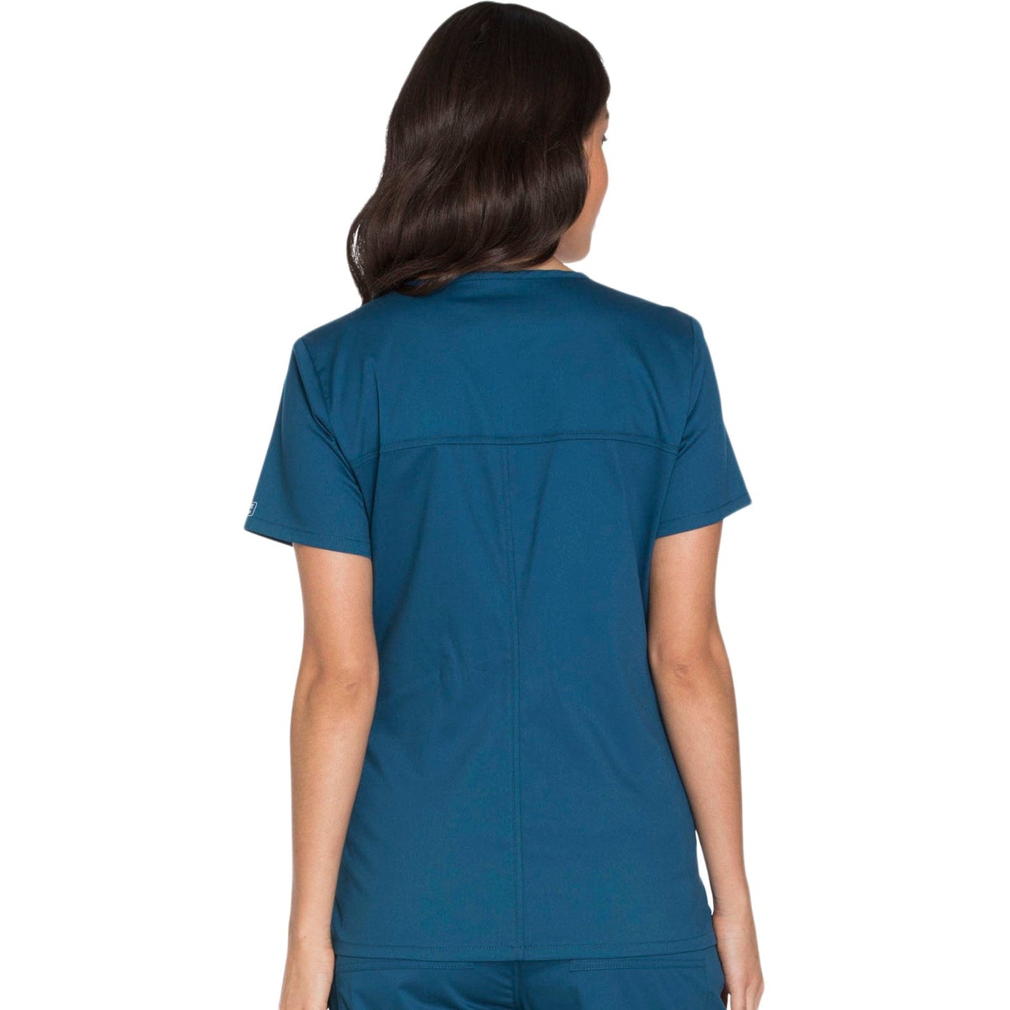 Cherokee Scrub Tops XXS Cherokee WW630 Caribbean Blue - WW Core Stretch V-Neck Scrubs Top