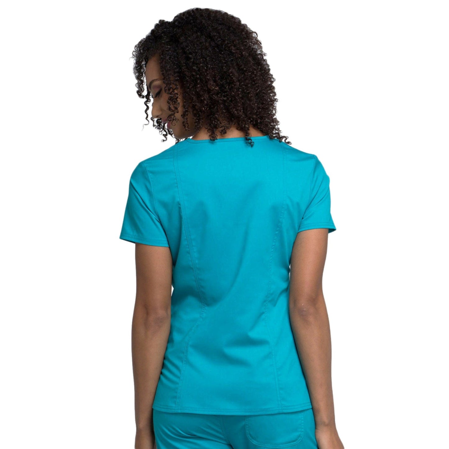 Cherokee Scrub Tops Cherokee WW710 Teal Blue - Revolution V-Neck Scrub Top