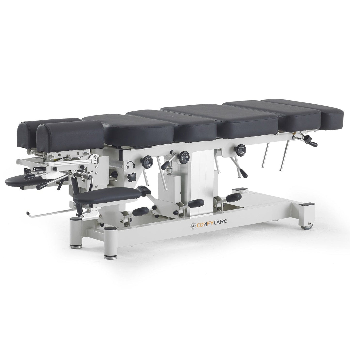 Chiropractic Table Premium - With 4 Drop Sections - Black