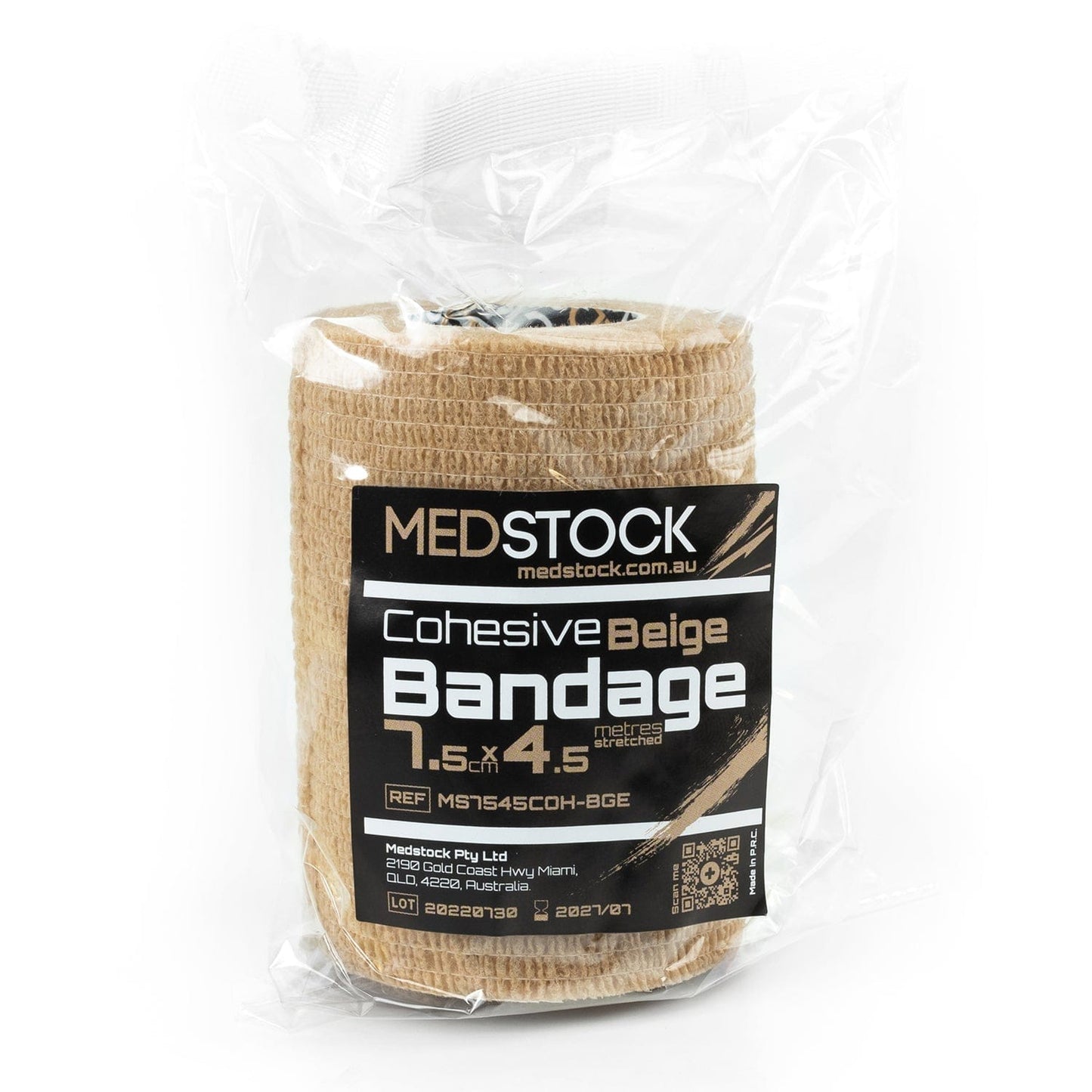 Cohesive Bandage BEIGE 7.5CM X 4.5M (Stretched)