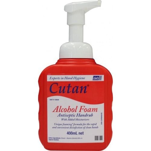 Cutan Cleaning & Washroom Supplies Carton of 12 Cutan Alcohol Foam Hand Sanitizer 400ml2