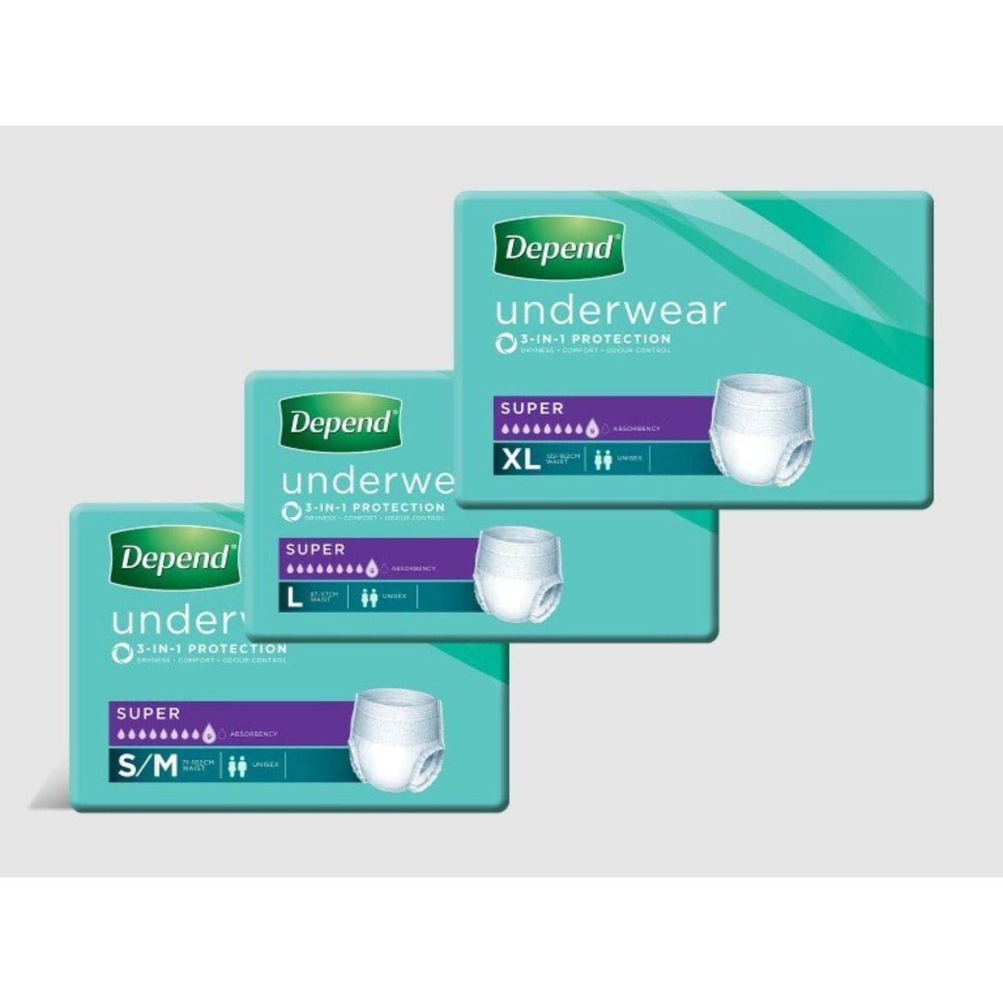 Depend Super Unisex Underwear