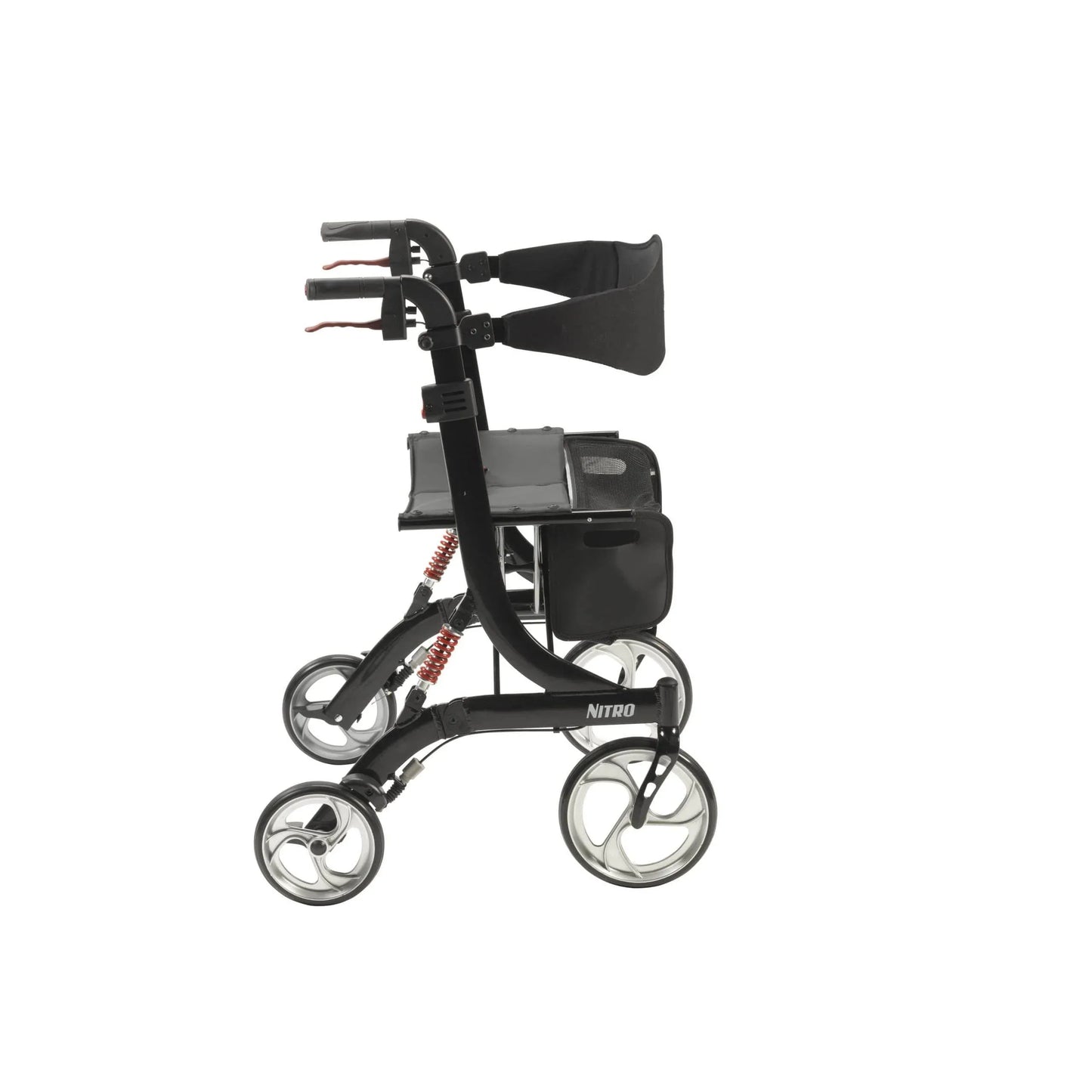 DeVilbiss Healthcare Black / Heavy Duty Suspension DeVilbiss Nitro Rollator