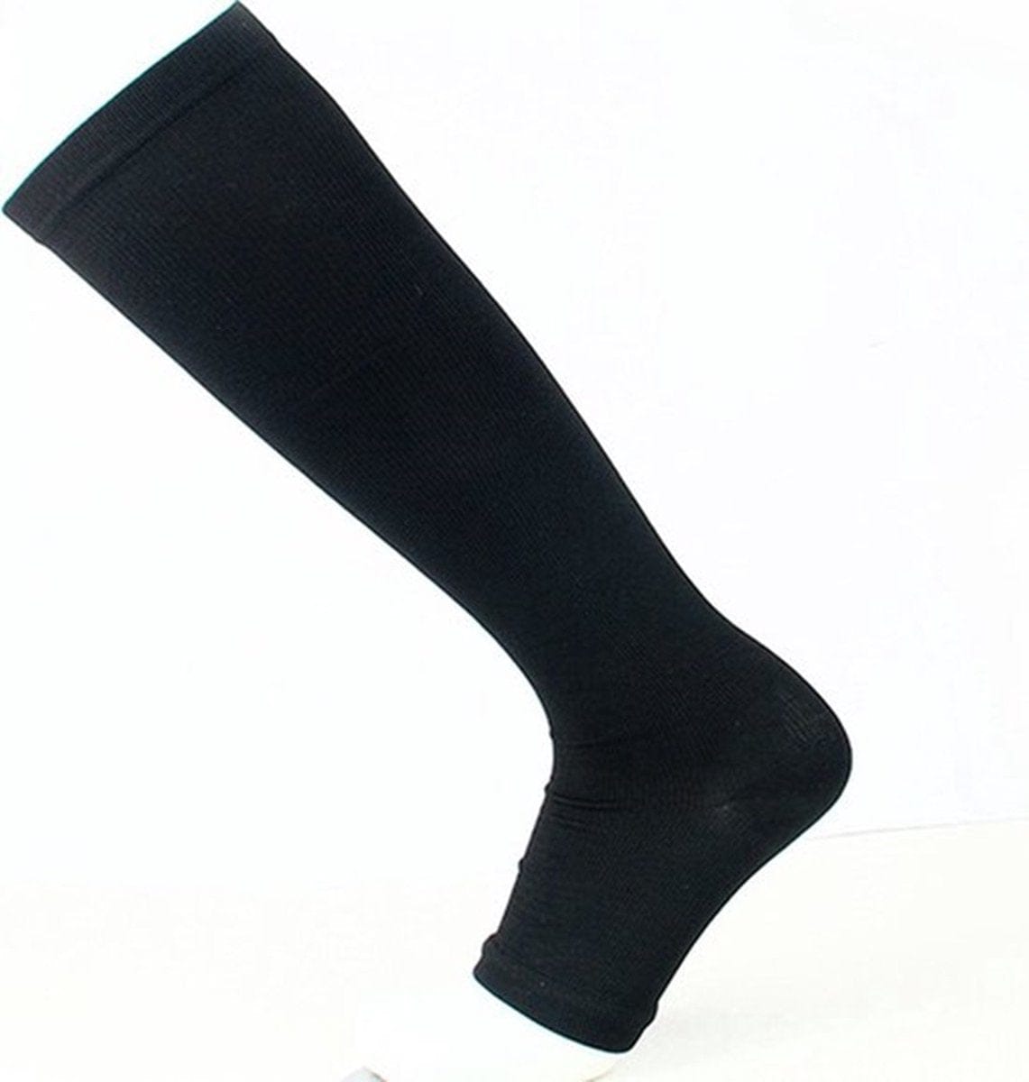 Duo Pack Compression Socks With Zipper | Compression Socks | Support Socks | Airplane Socks | Anti-Fatigue | Size L/XL (40-45) | Black