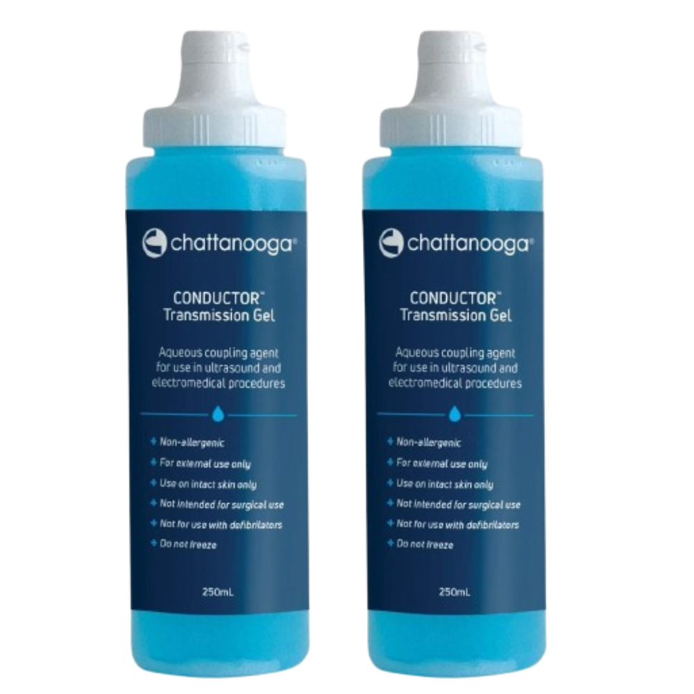 2 x Ultrasound Gel 250mL Conductive Gel Lubricating Tens Machine ECG EEG Transmission Chattanooga Squeeze Bottle