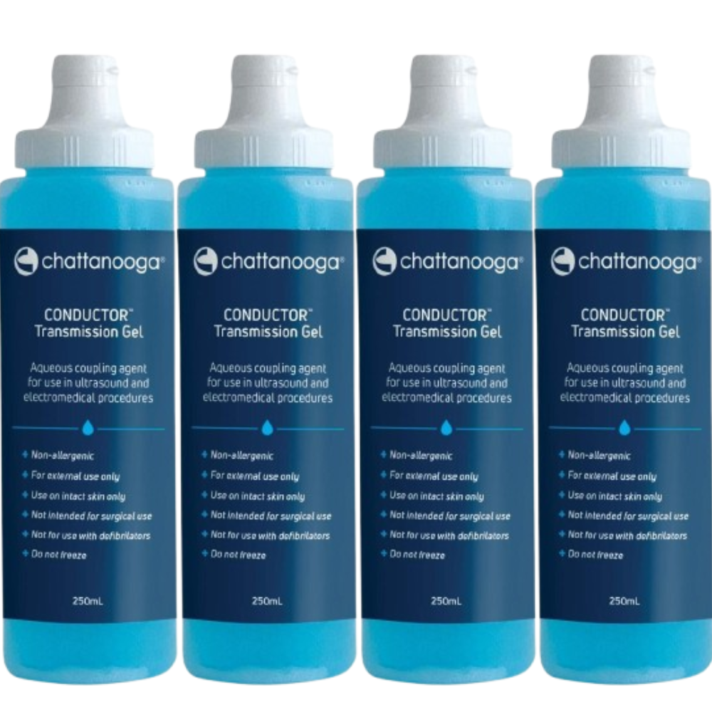 4 x Ultrasound Gel 250mL Conductive Gel Lubricating Tens Machine ECG EEG Transmission Chattanooga Squeeze Bottle