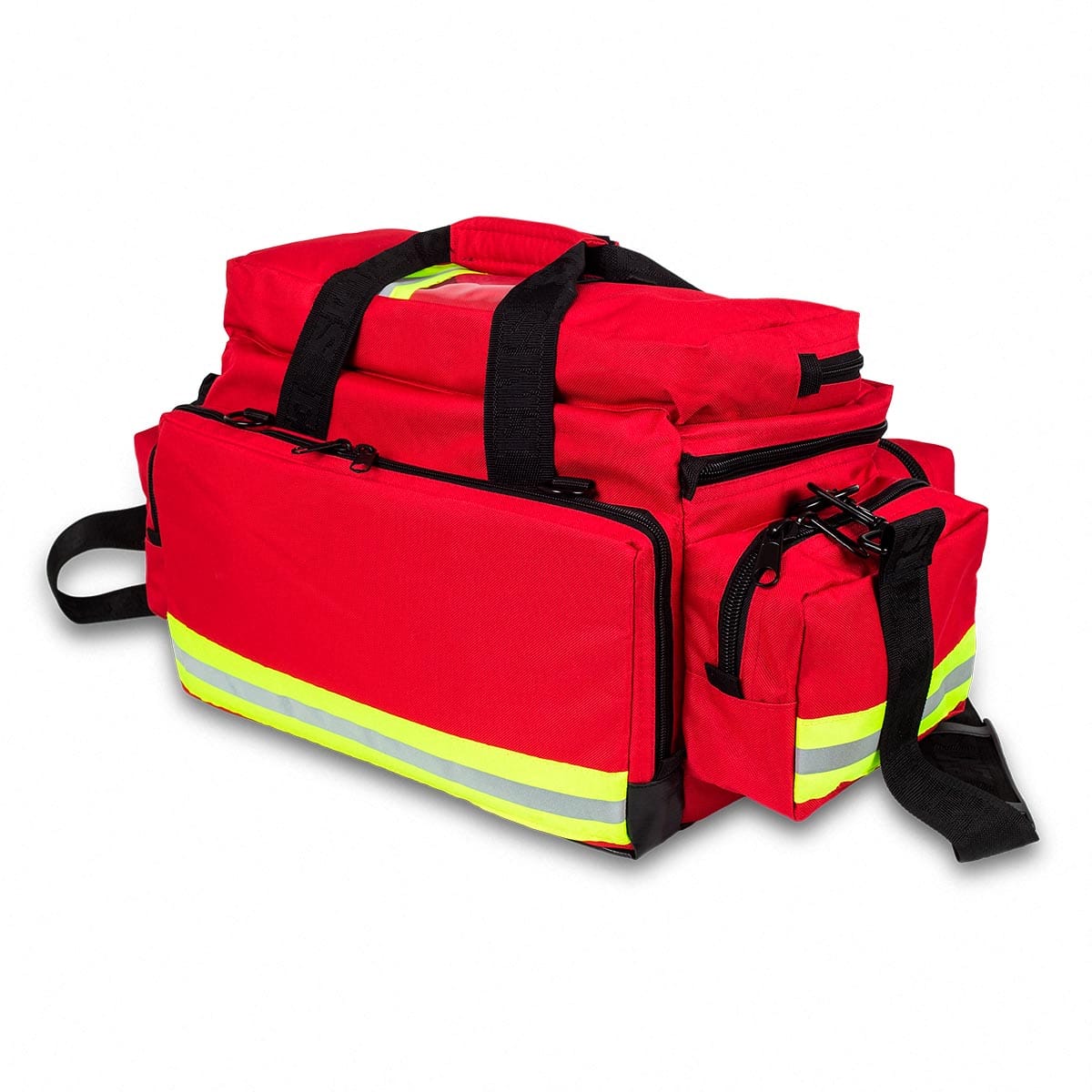 Elite Bags EMS Large Capacity Emergency Medical Bag – Red – Back