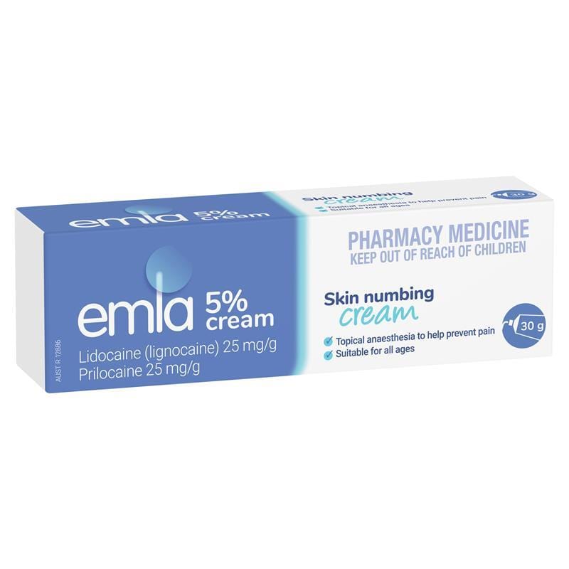 Aspen Pharmacare Anesthetics Emla Cream 5% 30g - Lignocaine 25mg, Prilocaine 25mg