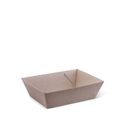 Detpak Dining & Takeaway Endura Food Tray #1 Plain Brown