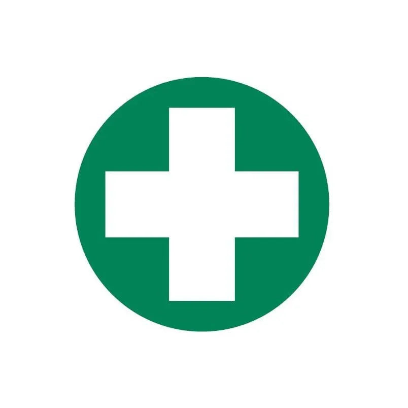 FastAid First Aid Equipment First Aid Cross Only Decal, 50mm diameter