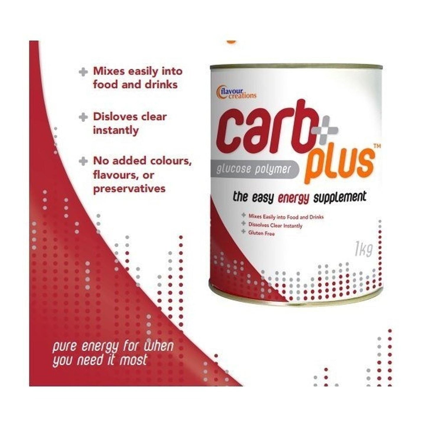 Flavour Creations Carb Plus 1kg Tin