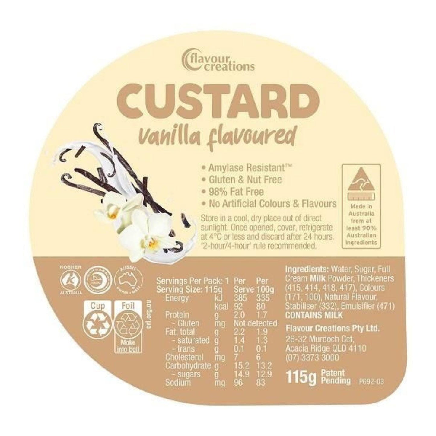 Flavour Creations Vanilla Custard