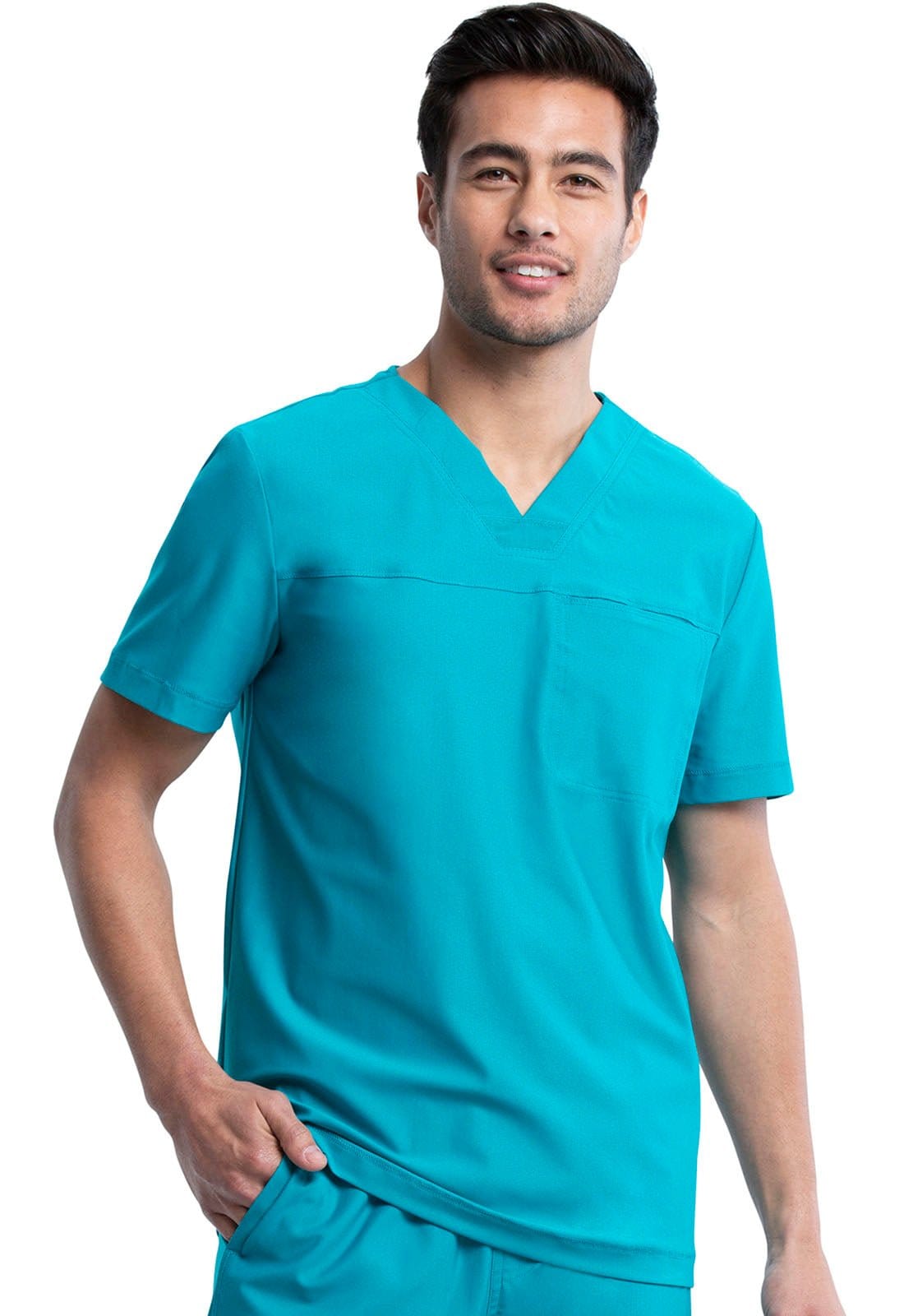 Form by Cherokee Scrub Tops Form by Cherokee Men's Scrubs Tuckable V-Neck Top