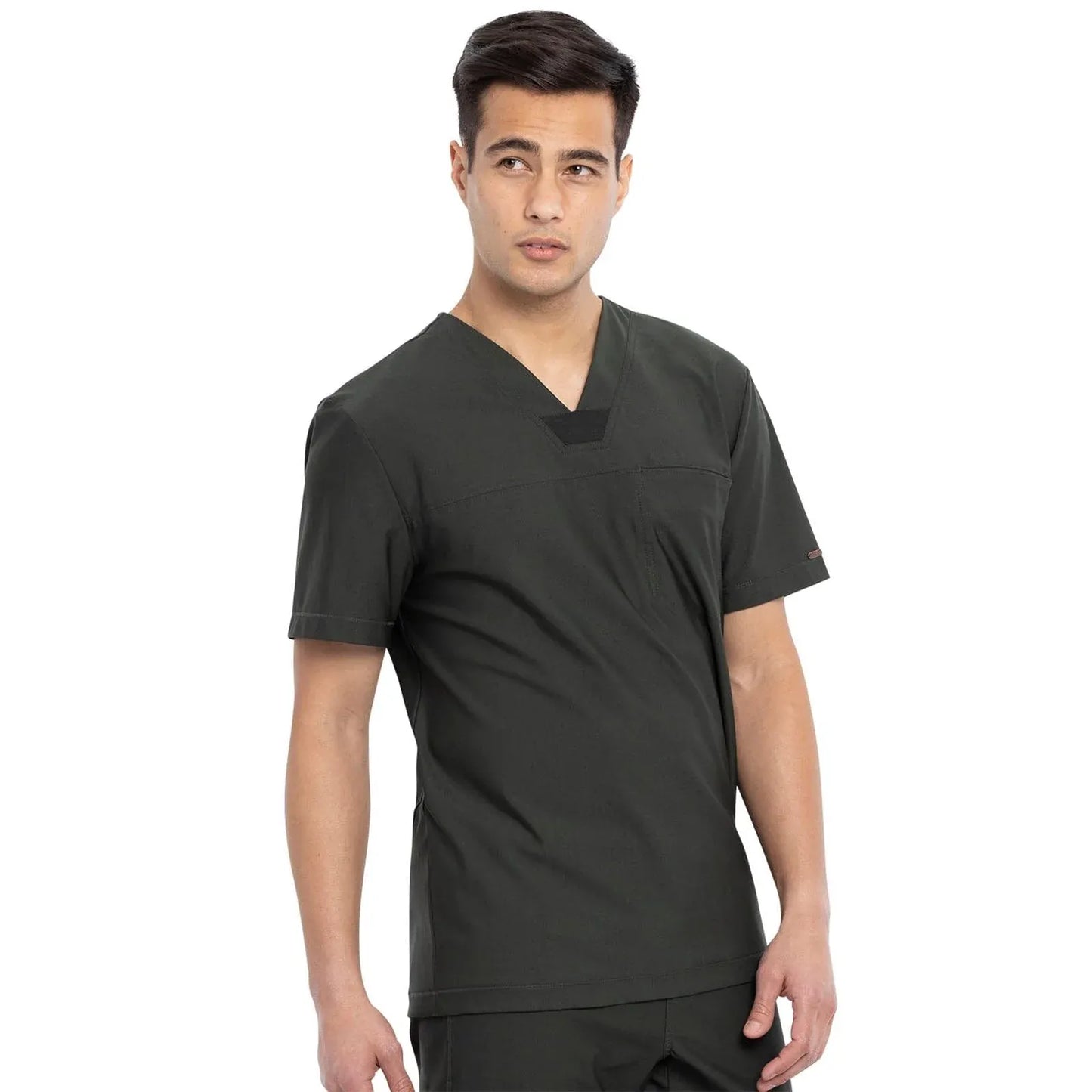 Form by Cherokee Scrub Tops Form by Cherokee Men's Scrubs Tuckable V-Neck Top Olive Branch