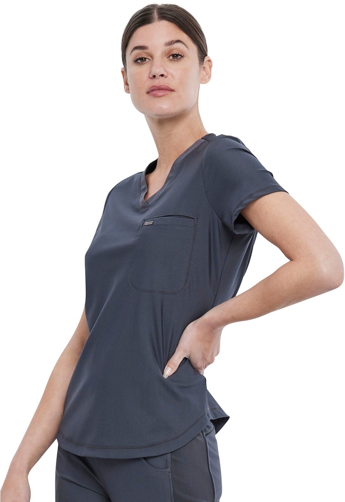 Form By Cherokee Scrub Tops Form by Cherokee Scrubs Tuckable V-Neck Top
