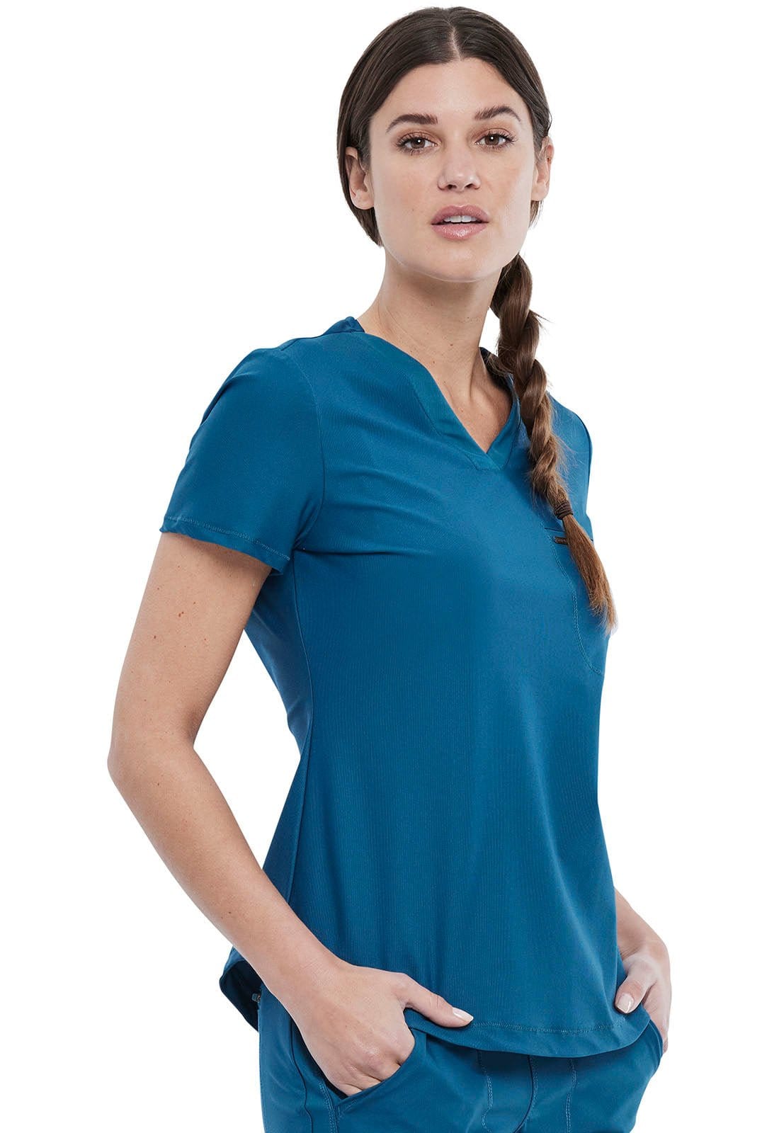 Form By Cherokee Scrub Tops Form by Cherokee Scrubs Tuckable V-Neck Top