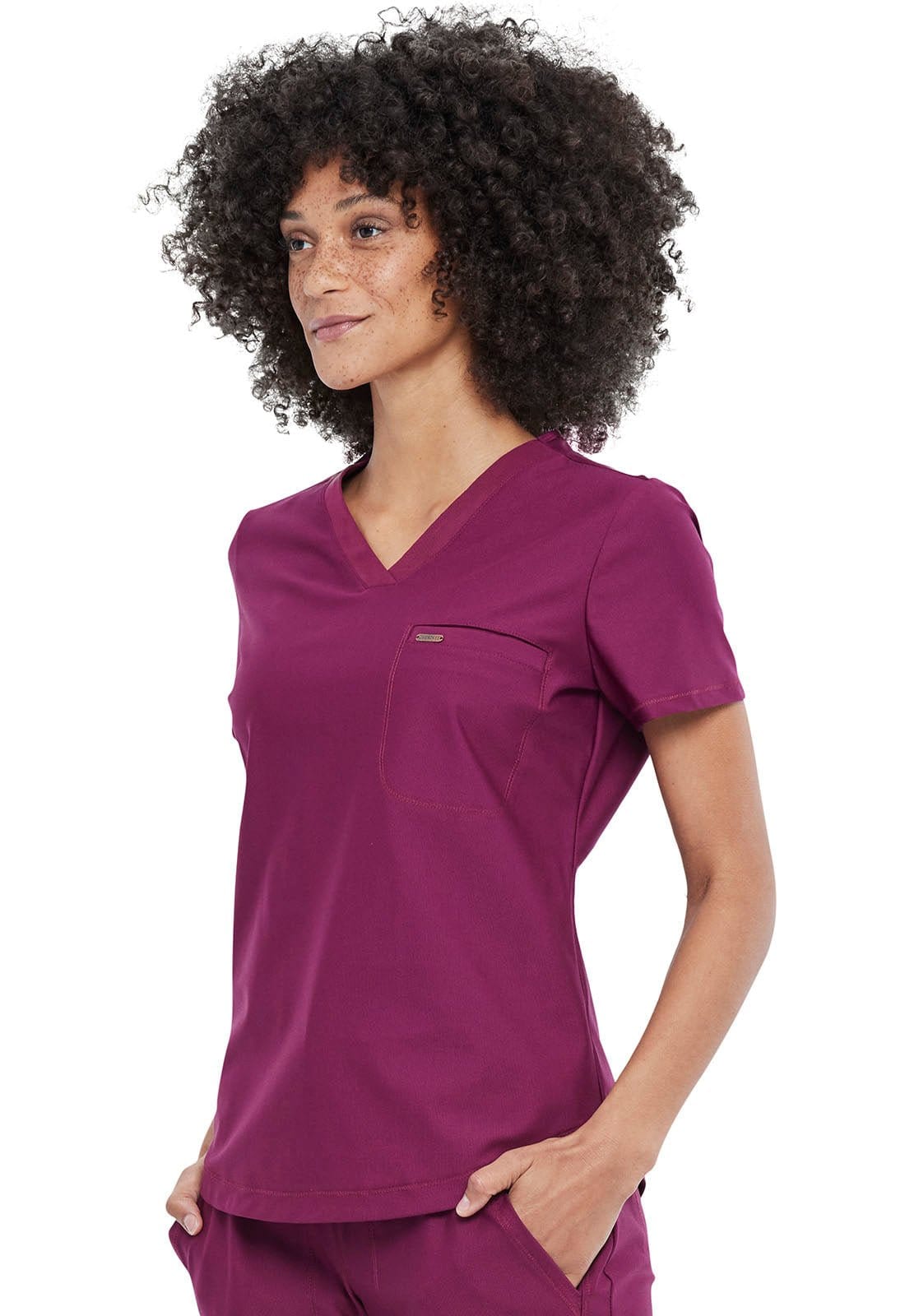 Form By Cherokee Scrub Tops Form by Cherokee Scrubs Tuckable V-Neck Top