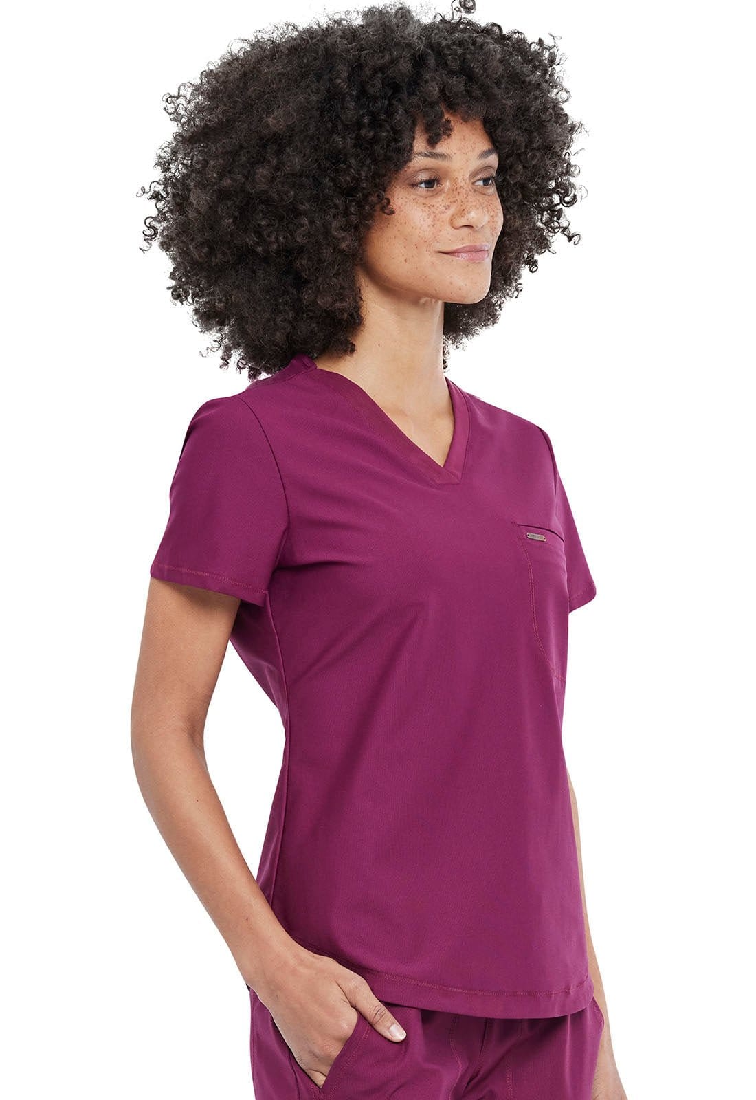 Form By Cherokee Scrub Tops Form by Cherokee Scrubs Tuckable V-Neck Top