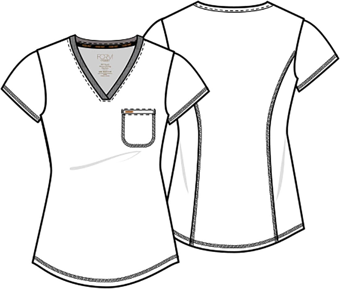 Form By Cherokee Scrub Tops Form by Cherokee Scrubs Tuckable V-Neck Top