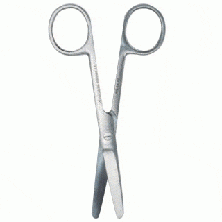 Professional Hospital Furnishings 15cm / Straight Blunt/Blunt General Operating Surgical Scissors