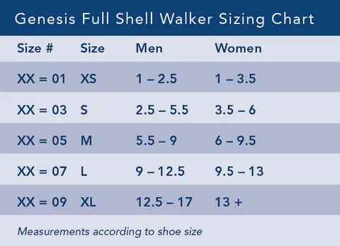 Genesis Mid-Calf Full Shell Walker with Air Pump