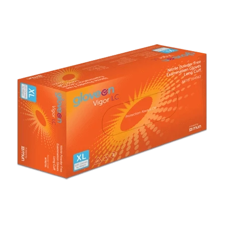 GloveOn Vigor LC Nitrile Exam Gloves Long Cuff