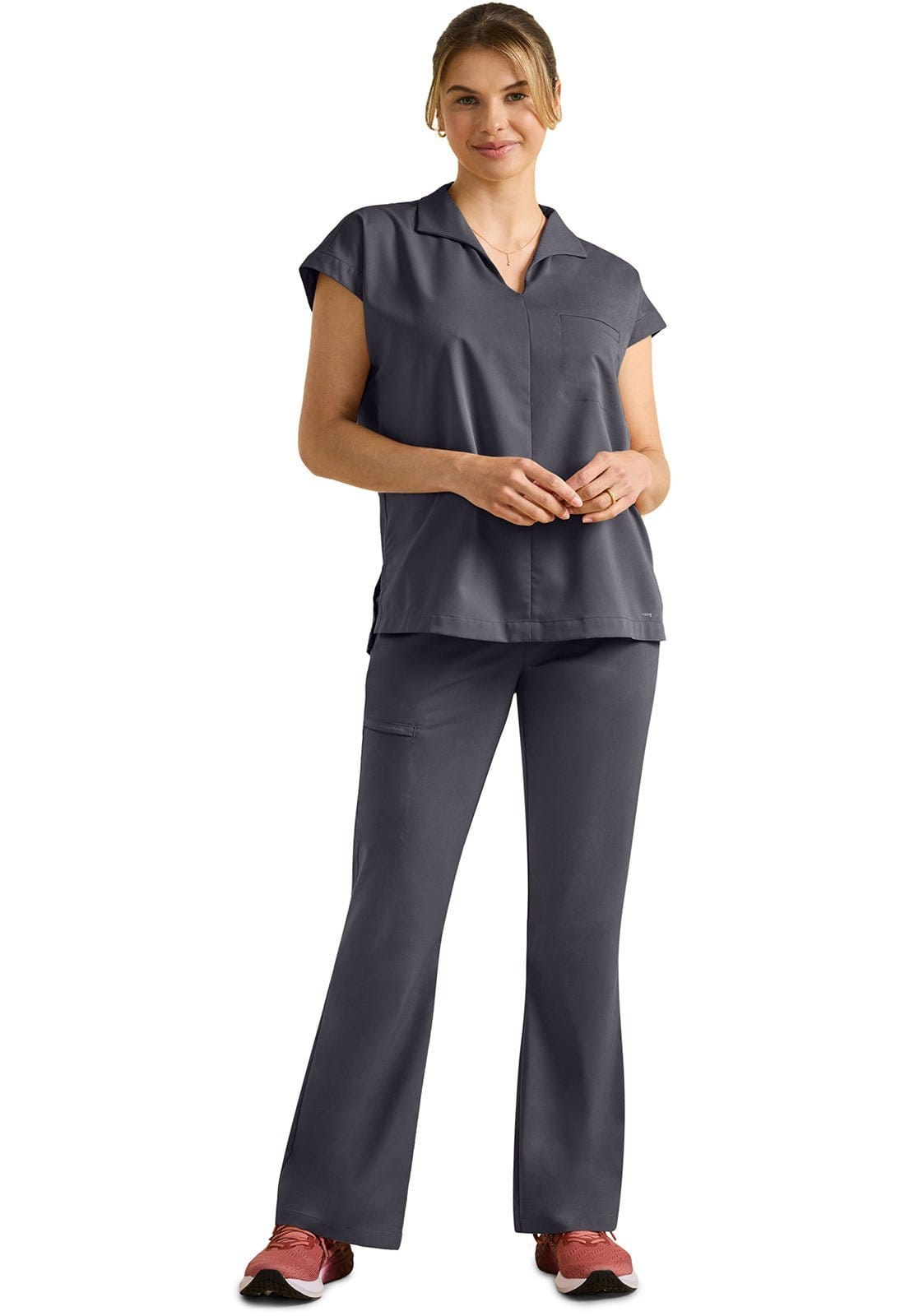 Healing Hands HH607 Purple Label Jazz Collared Scrub Top - Medical ...