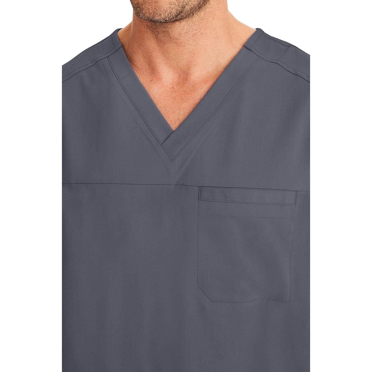 Healing Hands Purple Label Scrubs 2330 Justin Top Men Pewter