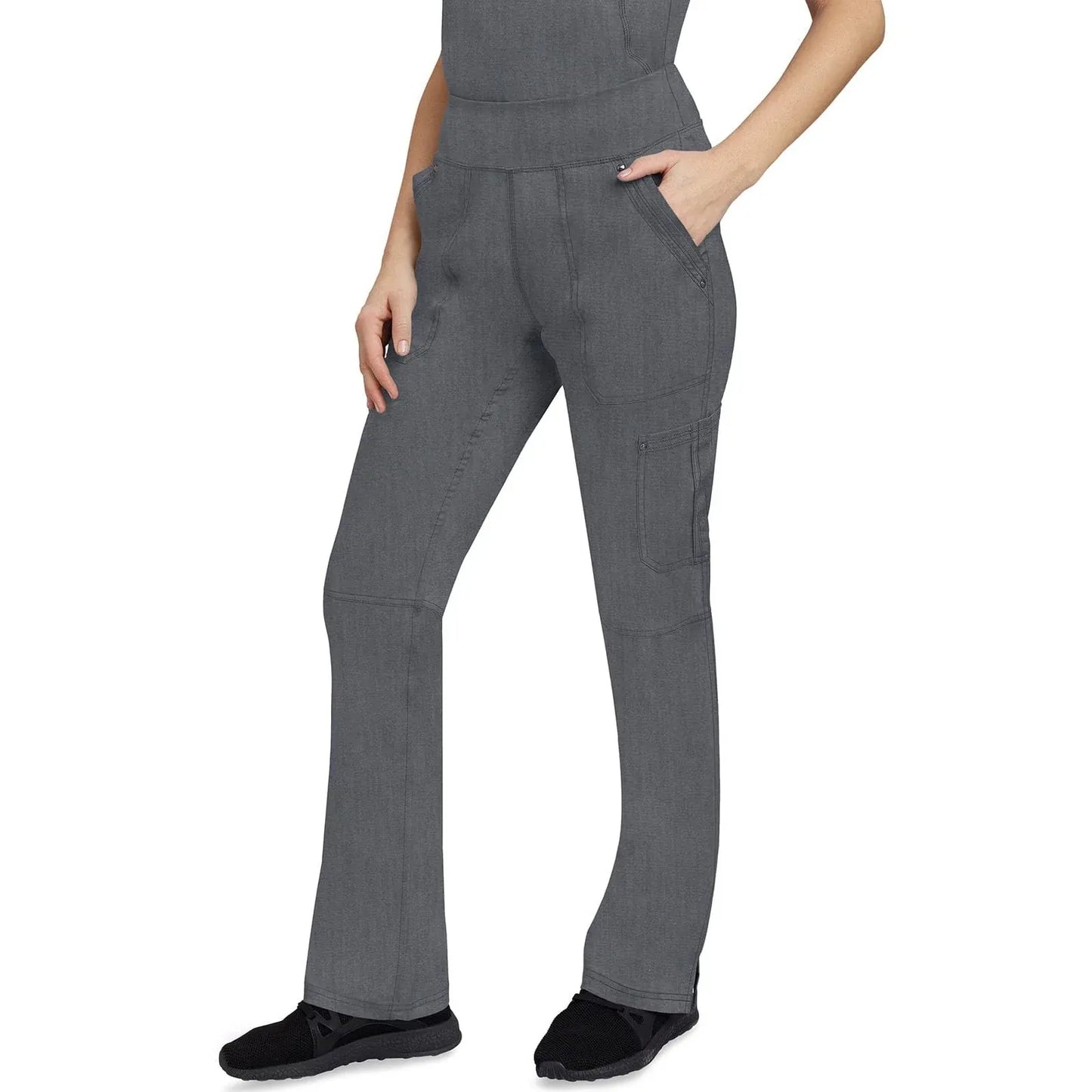 Healing Hands Purple Label Scrubs 9133 Tori Pant Women Heather Grey