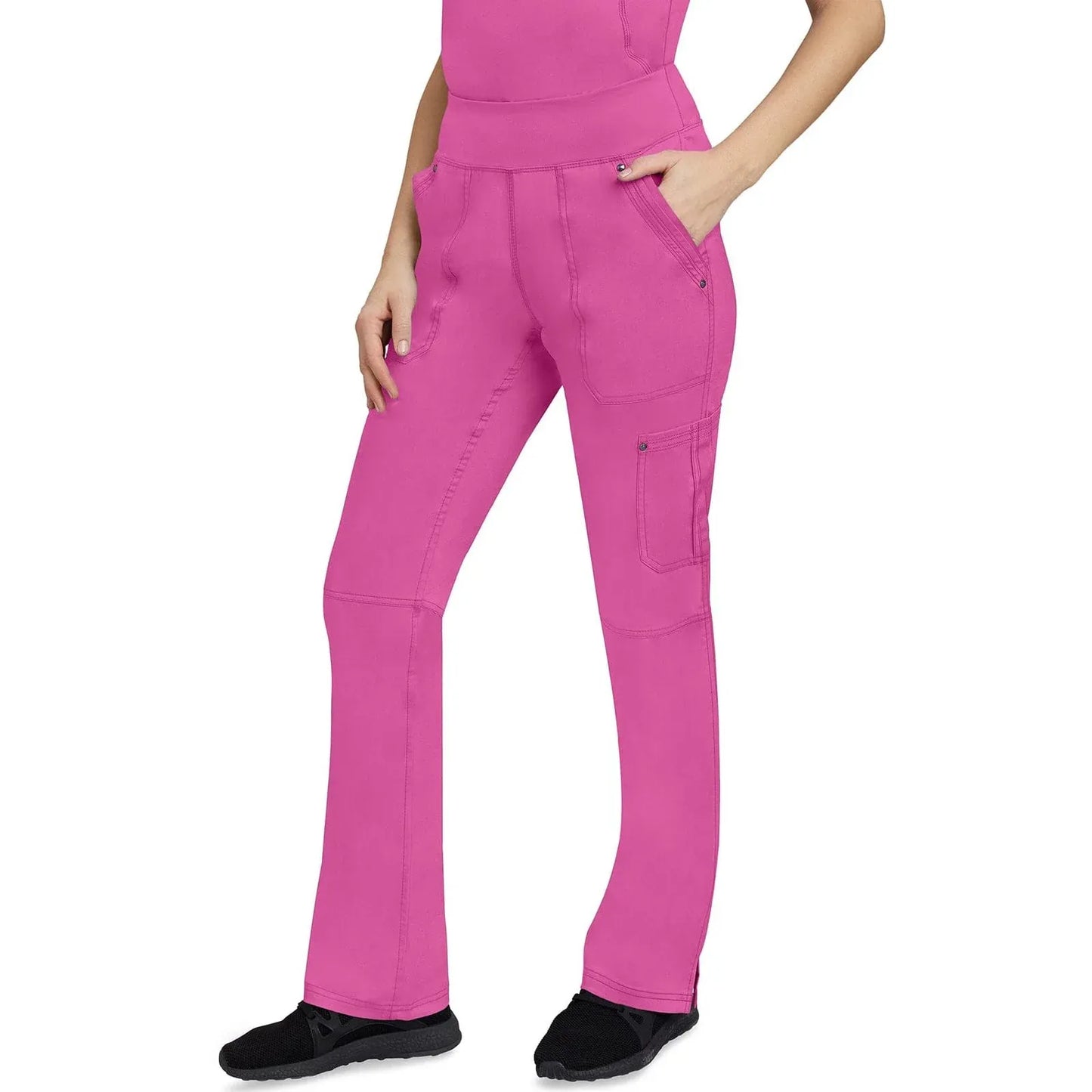 Healing Hands Purple Label Scrubs 9133 Tori Pant Women Shocking Pink