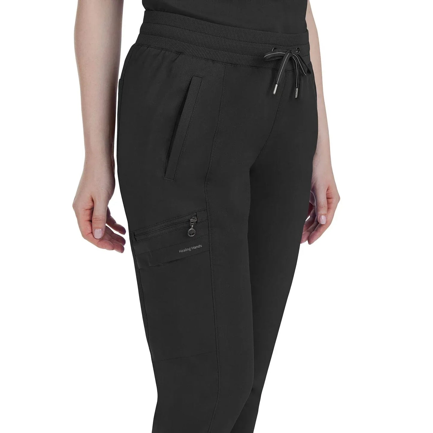 Healing Hands Purple Label Scrubs 9244 Toby Jogger Pant Women Black