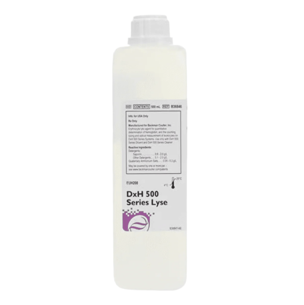 Beckman Coulter Reagents Hematology Reagent Lyse For DxH 500 Series Analyzers, 500 mL