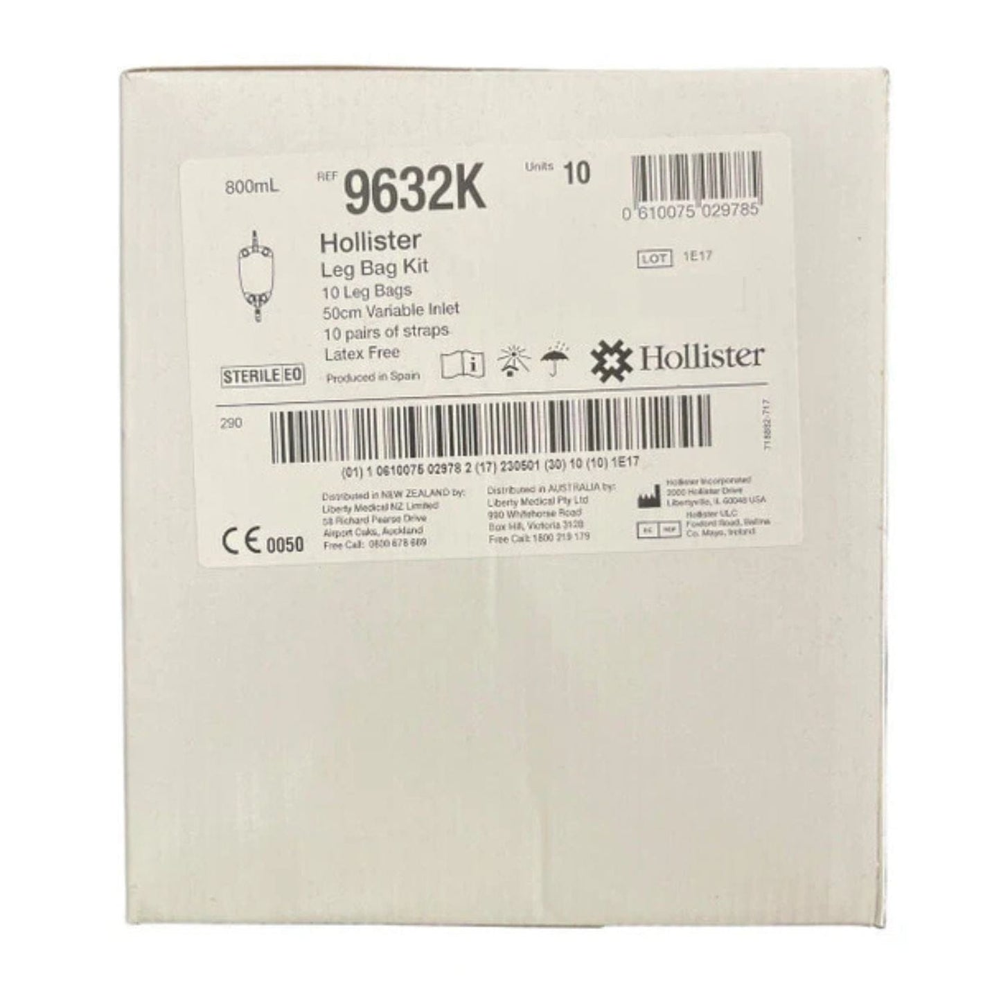 Hollister 800ml Leg Bag Kits