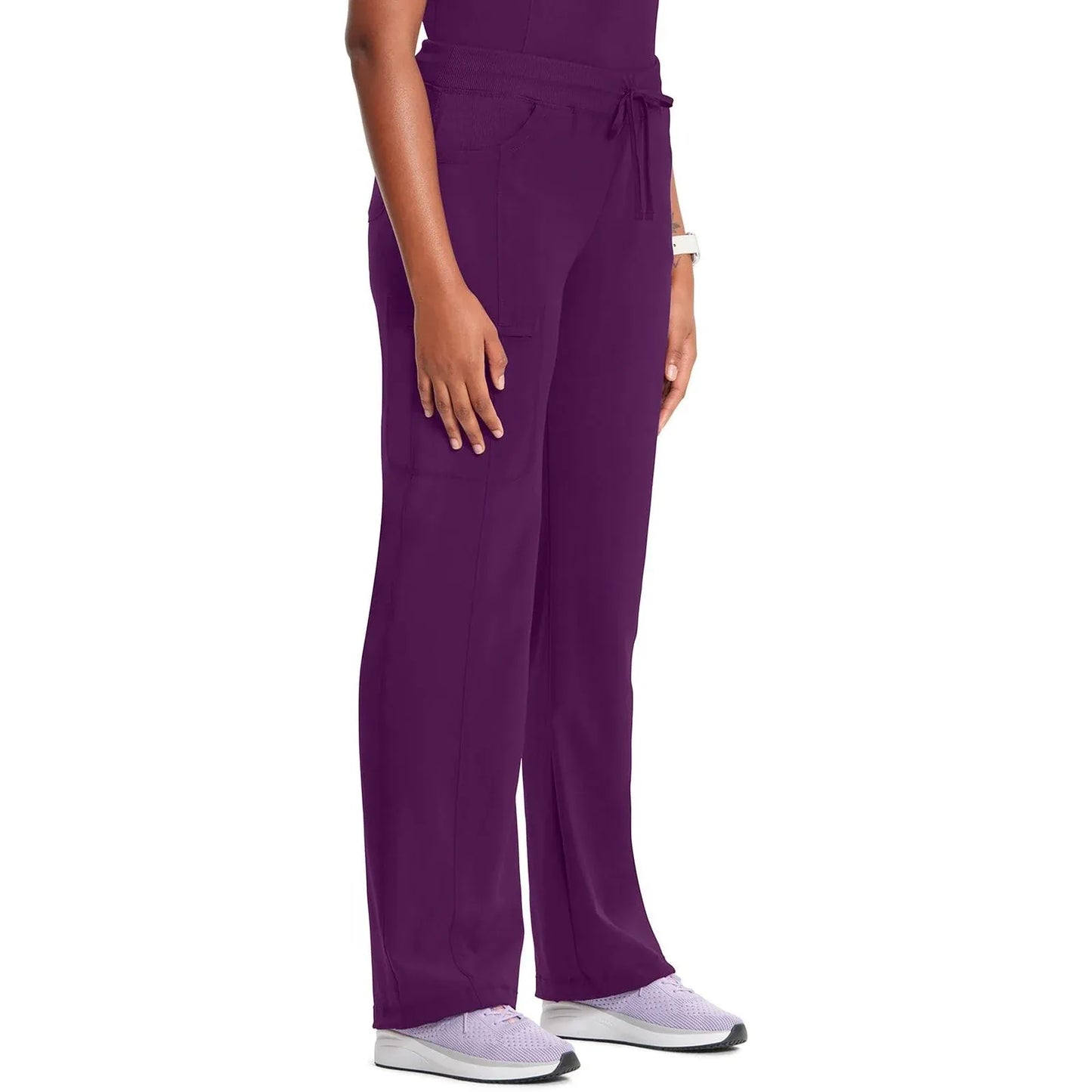 Cherokee Scrubs Pants Cherokee Infinity 1123A Scrubs Pants Womens Drawstring Eggplant