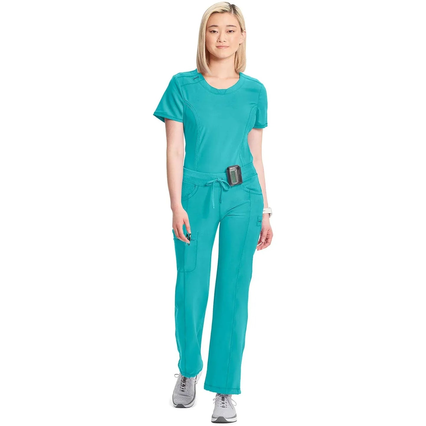 Cherokee Scrubs Pants Cherokee Infinity Drawstring Pant 1123A Teal Blue